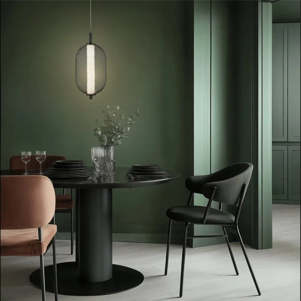 Industrialna lampa wisząca Puma 31-35349 LED 10W 3000K owalna czarny