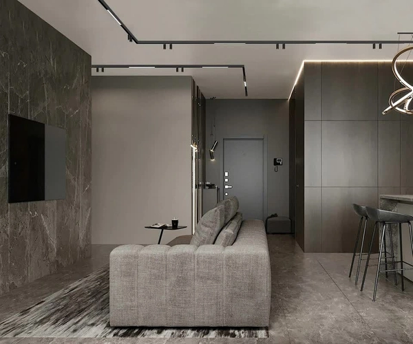 Szyna magnetyczna Magneto Abigali LWQ-2M-SURF prostokątna czarna