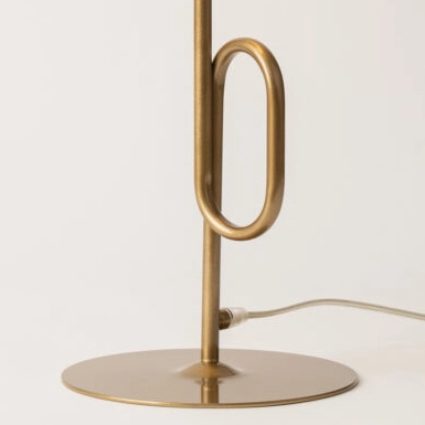 Lampka nocna kula Tes 33634 Sigma modernistyczna mleczny klosz złota