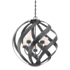 Łańcuchowa wisząca lampa Blacksmith QN-BLACKSMITH-5P-OBK IP44 czarny