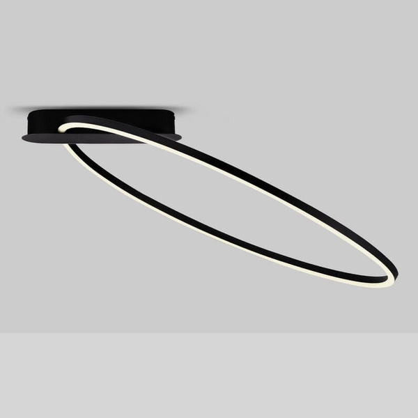 Lampa sufitowa COMARAPA LE44673 LED 30W 3000K ring do salonu czarna