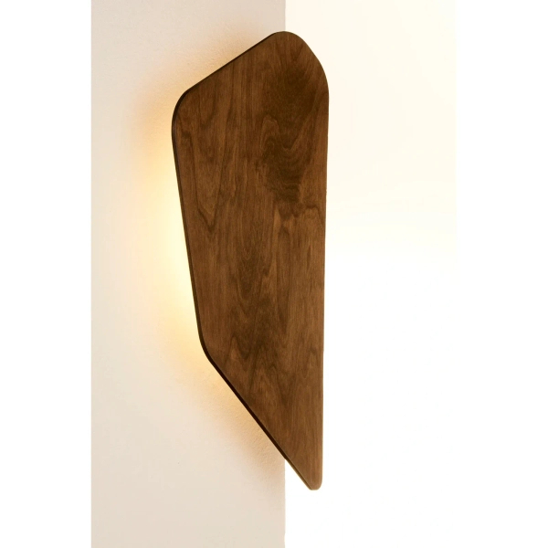 Ścienny kinkiet brązowy BUTTON LED 4W 3000K ekologiczny 41892