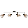 Lampa sufitowa do salonu Acrobat 94-66657 Candellux koszyczki druciane czarne