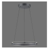 Wisząca lampa PUREE-LOOP szara LED 53W 2700-5000K pierścień do jadalni nad stół 2551-15