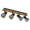 Lampa reflektorowa Claude 54307-4W drewno przydymiona