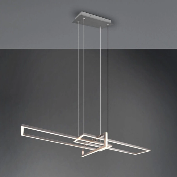 Lampa wisząca ściemnialna ZENITRA DL307320310 LED 34W 3000K srebrna