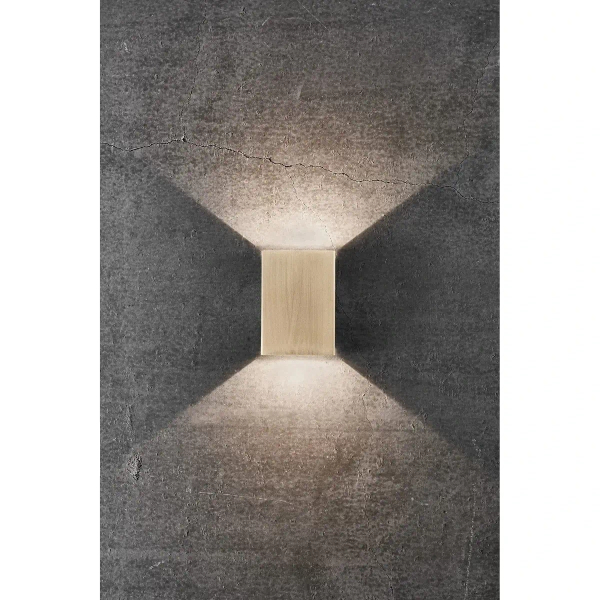 Elewacyjna lampa FOLD 2019041035 LED 7,5W 3000K IP54 prostokątna mosiądz