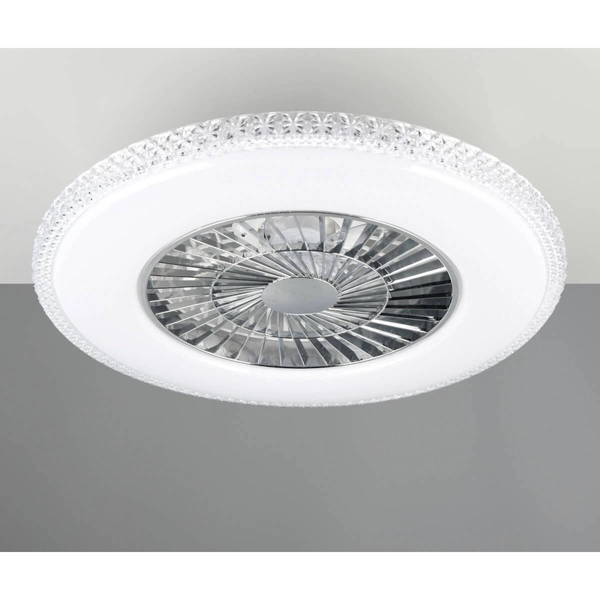 Sufitowy lampowentylator HARSTAD R62412106 RL Light LED 40W 3000-6500K na pilot srebrny