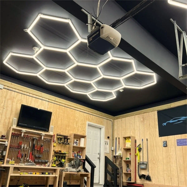 Liniowa lampa sufitowa Hexagon HEX-297X412-WW LED 331W 3000K IP54 biały
