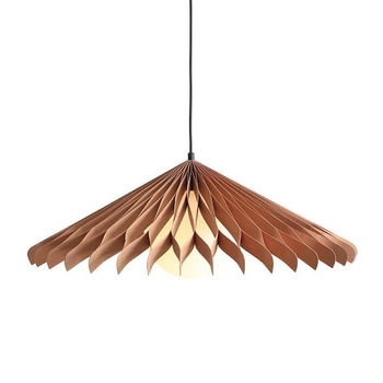 Wisząca lampa skandynawska do salonu SUN 1140G_XL Aldex drewniany