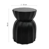 Stolik do nowoczesnych salonów ROLLING MM001501100314 czarny drewniany 35cm