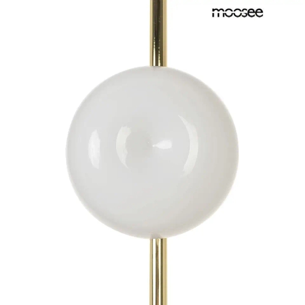 Wisząca lampa RUGIA złota biała MSE1501100490 2xG9 szklana nad stół