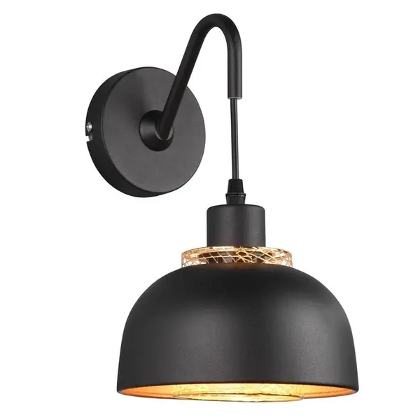Loftowy kinkiet ścienny Punch R20811732 z włącznikiem metalowa czarna