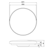 Okrągły plafon Spica R67851101 LED 18W 4000K IP44 do łazienki biały