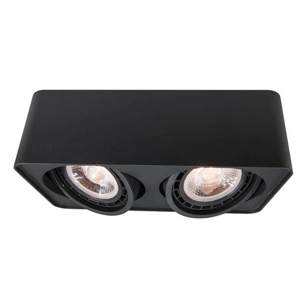 Prostokątna lampa sufitowa Paola AZ4134 downlight do holu czarna