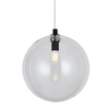 Pojedyncza lampa wisząca BUBBLES AZ5918+AZ5958 kula czarna przezroczysta