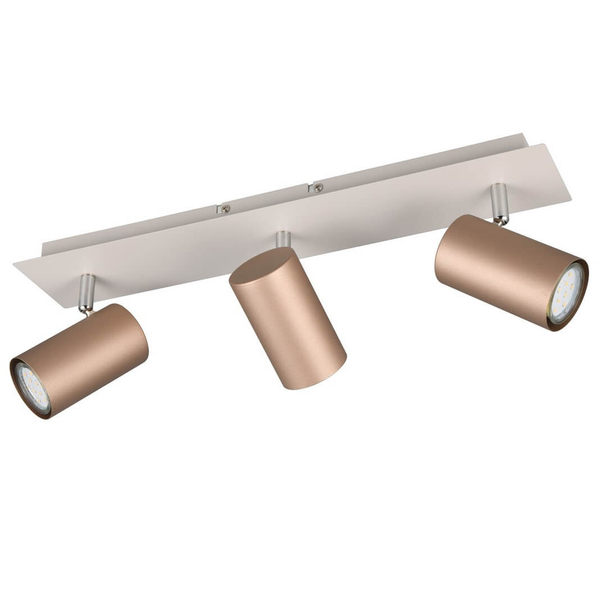 Potrójne reflektorki VANTOS DL365802400 Trio metalowe biały brązowy