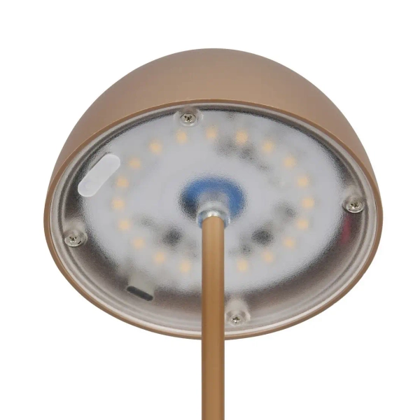 Nocna lampka ORTIZ R55601165 LED 2W 3000K IP44 przenośna grzyb kawowy