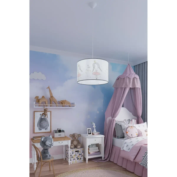 Lampa wisząca Princess SL.1415 Sollux do pokoju dziecięcego wielokolorowa