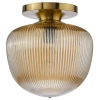 Sufitowa lampa do salonu Abrielle ABR5206 szklana bursztynowa