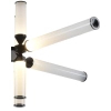 Wisząca lampa tuby Quadro RH115-12P Step LED 72W 3000K biała czarna