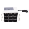 Kwadratowa lampa wpuszczana X-LINE H0137 Maxlight LED 10W 3000K biały czarny