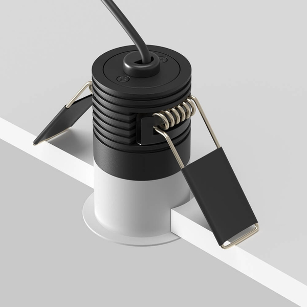 Wpustowa lampa Minor DL089-5W3K-BW LED 5W 3000K punktowa czarna biała