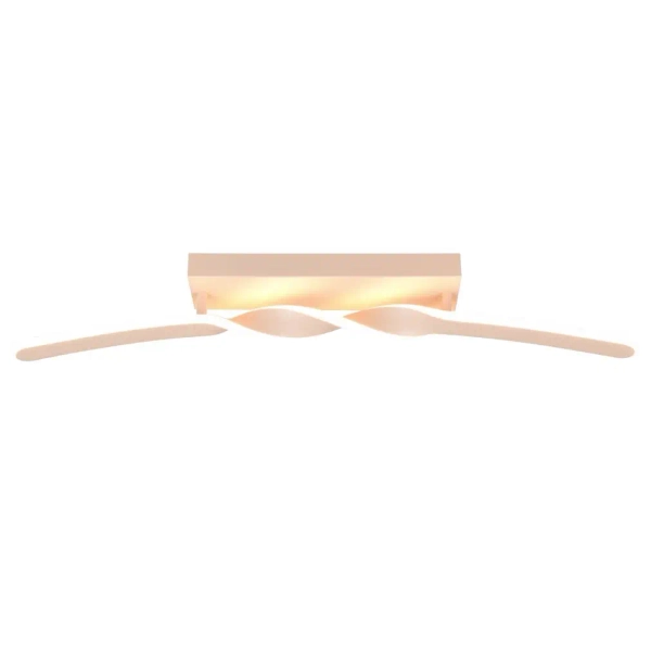 Podłużny plafon ledowy Ginko R65791166 LED 18W 3000K zakręcona piaskowy