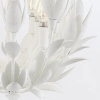 Żyrandol do salonu Flora QN-FLORA3-WHT kwiaty metalowe białe
