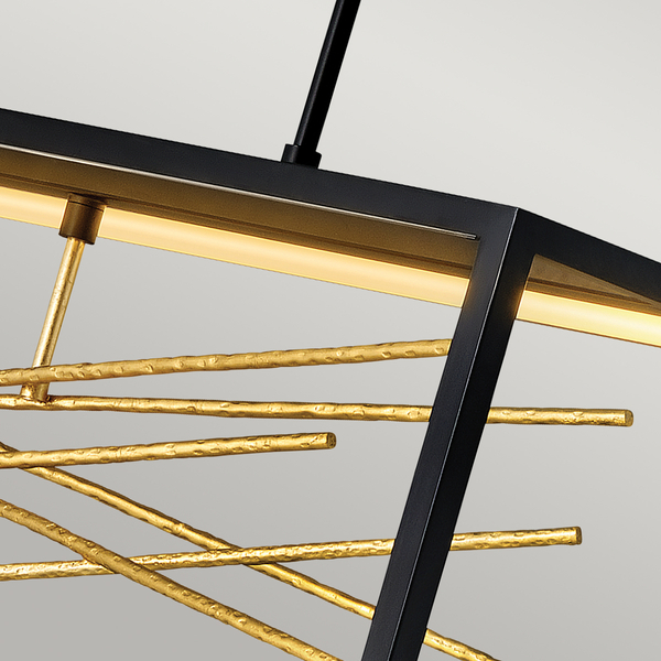 Lampa wisząca podłużna QN-STYX-LED-ISLE-BG LED 55W czarna