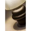 Stołowa lampa do salonu Glimo 74058 ceramiczna na stół czarny biały
