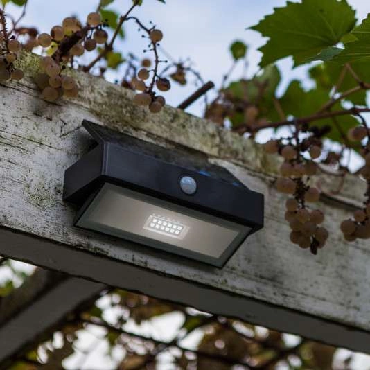 Zewnętrzna LAMPA solarna ARROW 6910601335 Lutec ogrodowa OPRAWA elewacyjna LED 2W 5000K outdoor IP44 szara