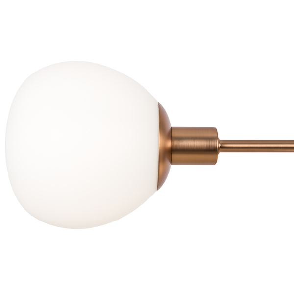 Modernistyczna LAMPA wisząca ERICH MOD221PL-05G Maytoni metalowa OPRAWA szklane kule ZWIS molekuły mosiądz