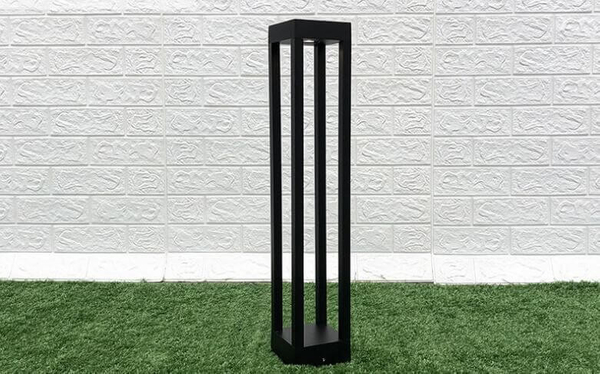 Zewnętrzna lampa stojąca QUBE-GLQ600WW 7W ogrodowa LED 7W 3000K IP65 czarna