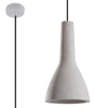 Betonowa LAMPA wisząca SL.0280 zwis OPRAWA kropla łezka szara
