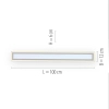 Prostokątna lampa sufitowa EDGING biała 14853-16 1xLED 35W 2700-5000K sterowana pilotem