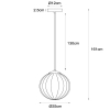 Pojedyncza lampa wisząca MONSARAZ 45493/30/33 Lucide zielony
