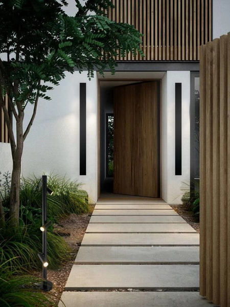 Zewnętrzny kinkiet Hikone 9927 Shilo do ogrodu podłużny IP54 antracyt