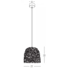 Lampa wisząca do salonu 22166 boho pleciona brązowa