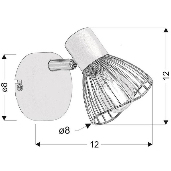 Regulowana lampa ścienna Fly druciana do sypialni czarna