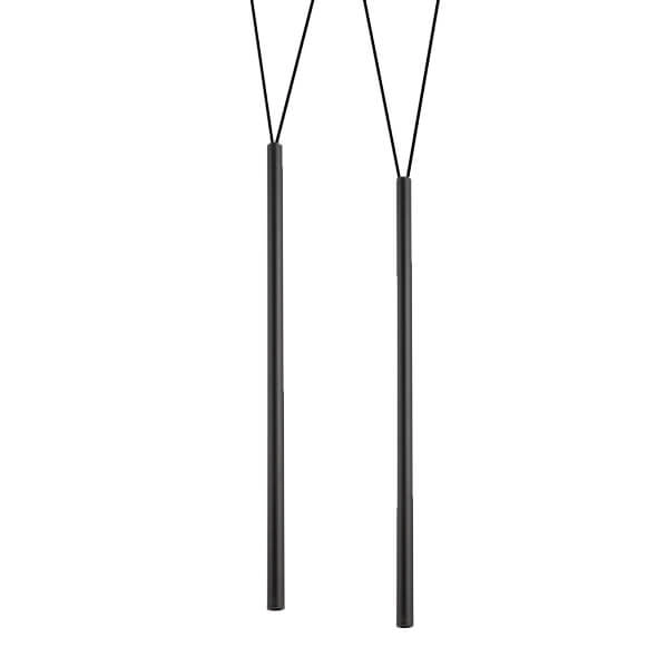 Podwójna lampa wisząca Miaki 5165 Shilo sople nowoczesna rurka czarna