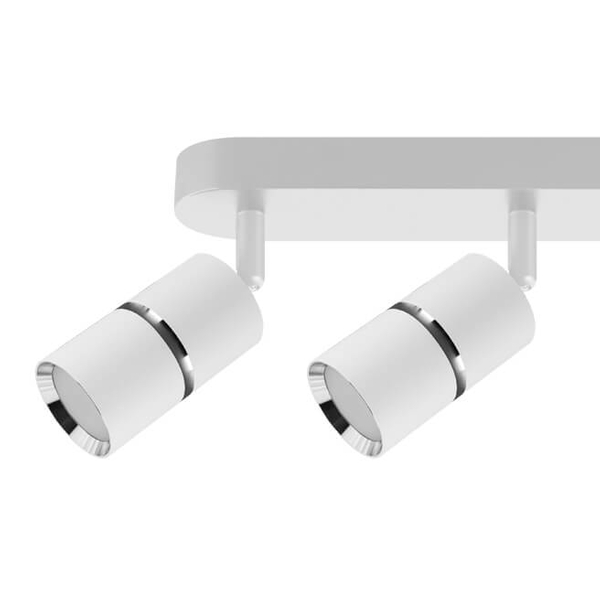 Sufitowo-ścienna lampa regulowana DIOR SPT 4263 Ideus listwa chrom biała