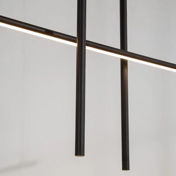 LAMPA wisząca BUGA LE41353 Luces Exclusivas minimalistyczna OPRAWA zwis LED 35W 3000K tuby czarne