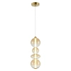 Salonowa lampa wisząca DAPHNE ML0346 LED 36W 3000K bursztynowa złota