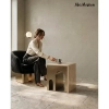 Stolik do nowoczesnych wnętrz KORI MM001501100378 złoty trawertyn 50cm