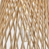 Rattanowa wisząca lampa Twyla QN-TWYLA-1P-BNG ażurowa złota