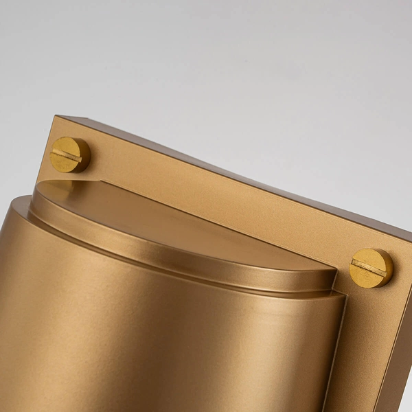 Półokrągły kinkiet ścienny Scout HK-SCOUT-PHB Hinkley IP44 mosiądz