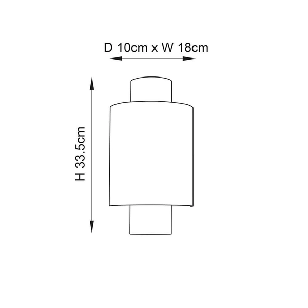 Kinkiet ścienny Indara 71308 Endon metal tkanina na przedpokój mosiądz beżowy