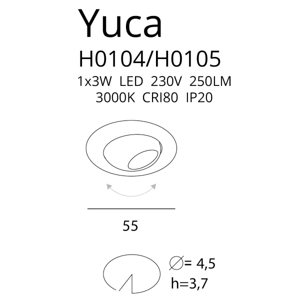Regulowana lampa sufitowa Fine H0105 okrągła do salonu czarny