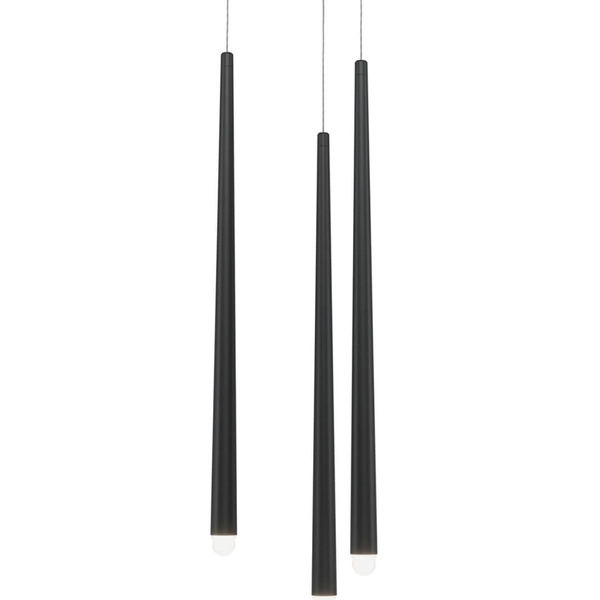 Lampa zwisowa Cascade MOD132PL-L28BK1 LED 19W tuby czarne